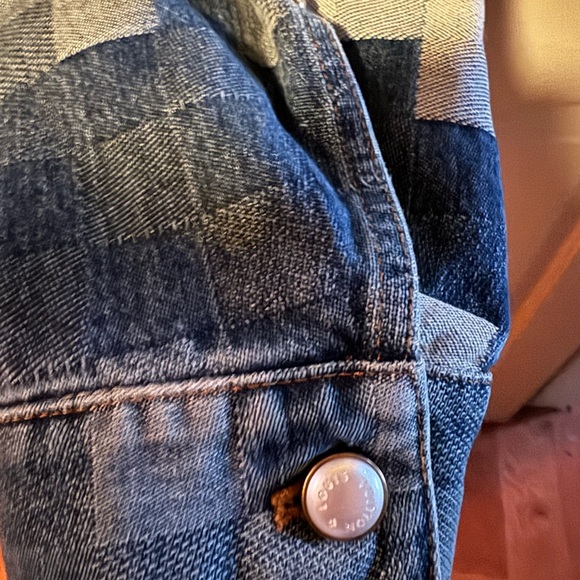 Louis Vuitton Denim Damier Print Jacket By Pharrell NWT - Picture 5 of 12